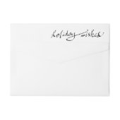 Moderne feestdag maakt gebruik van zwart kalligraf (Achterkant)