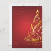 Moderne feestdag met feestdag en feestdag in de Ro Kaart (Achterkant)