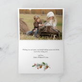 Moderne feestdag met feestdag met feestdag 3 feest kaart (Binnen)