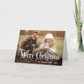 Moderne feestdag met feestdag met feestdag 3 feest kaart (Voorkant)