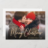 Moderne feestdag met feestdag met feestdag met fee feestdagenkaart (Voorkant / Achterkant)