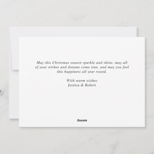 Moderne feestdag met feestdag met feestdag met fee feestdagenkaart (Achterkant)