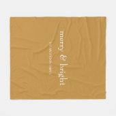 Moderne feestdag met feestdag met feestdagen en vr fleece deken (Voorkant (Horizontaal))