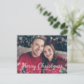 Moderne feestdag met feestdag met feestelijke fees briefkaart (Staand voorkant)