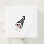 Moderne feestdag met feestdag met kerst bedankjes labels (In situ)