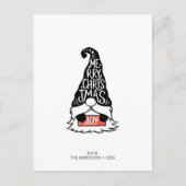 Moderne feestdag met feestdag met kerst briefkaart (Voorkant)