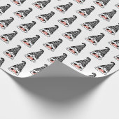 Moderne feestdag met feestdag met kerst cadeaupapier (Hoek)