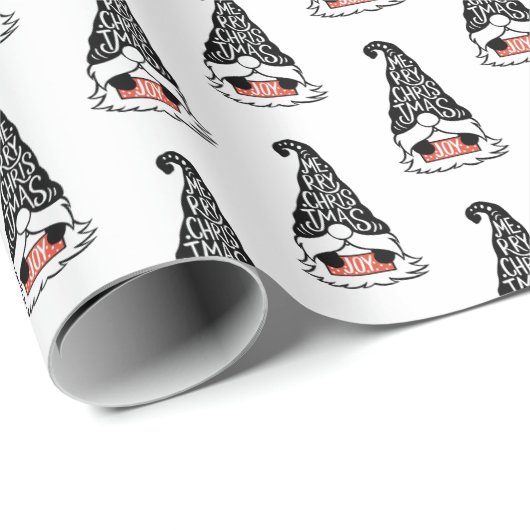 Moderne feestdag met feestdag met kerst cadeaupapier (Rol Hoek)