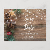 Moderne feestdag met feestdagen aankondigingskaart (Voorkant)