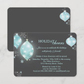 Moderne feestdag met feestelijke feestdag kaart (Voorkant / Achterkant)