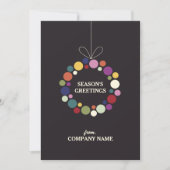 Moderne feestdag met feestelijke kerst feestdagenkaart (Voorkant)