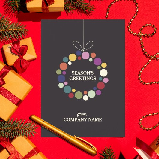 Moderne feestdag met feestelijke kerst feestdagenkaart