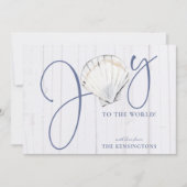 Moderne feestdag met kerst in autical feestdagenkaart (Voorkant)