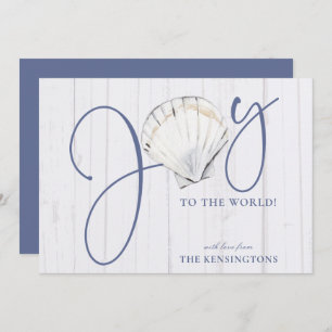 Moderne feestdag met kerst in autical feestdagenkaart