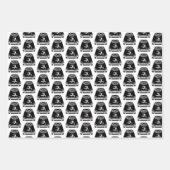 Moderne feestdag met kerstavond inpakpapier vel (Voorkant 3)