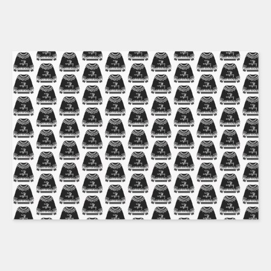 Moderne feestdag met kerstavond inpakpapier vel (Voorkant 3)