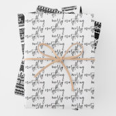 Moderne feestdag met kerstavond inpakpapier vel (In situ)