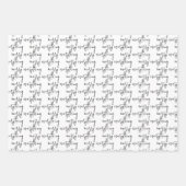 Moderne feestdag met kerstavond inpakpapier vel (Voorkant)