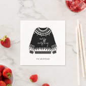 Moderne feestdag met kerstavond servet (Insitu)