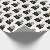 Moderne feestdag met kerstcadeau cadeaupapier (Hoek)