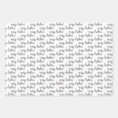 Moderne feestdag met kerstcadeaus inpakpapier vel (Voorkant)