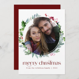 Moderne feestdag met kerstmis feestdagenkaart