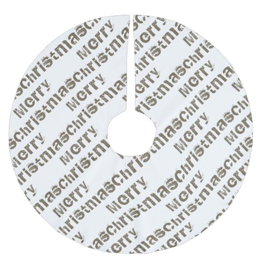 Moderne feestdag met prettige kerst kerstboom rok (Voorkant)