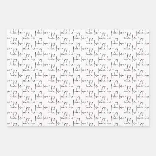 Moderne feestdag met vreugde en vrolijk kerstfeest inpakpapier vel (Voorkant)