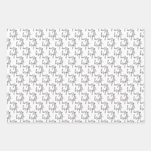 Moderne feestdag met vrolijke feestdagen en feeste inpakpapier vel (Voorkant)