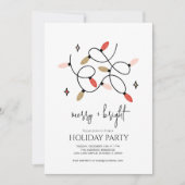 Moderne feestdag met vrolijke feestdagen en feeste kaart (Voorkant)