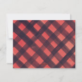 Moderne feestdag met zwarte kerstfeestdag feestdagenkaart (Achterkant)