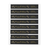 Moderne feestdag rond label (Vel)