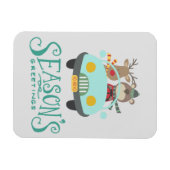 Moderne feestdag voor rendieren en Beren Magneet (Horizontaal)