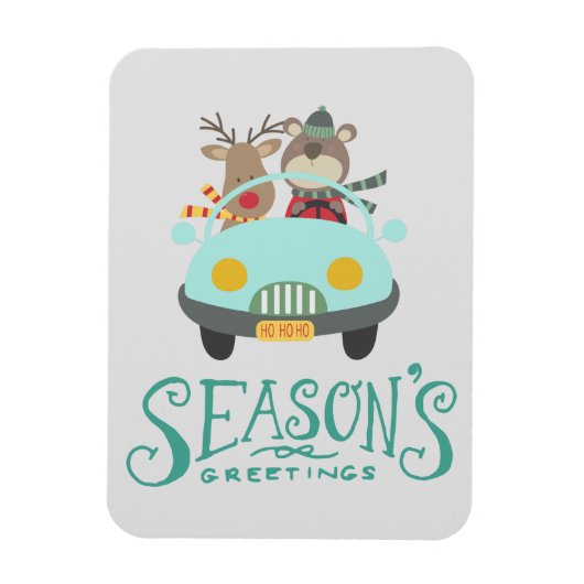 Moderne feestdag voor rendieren en Beren Magneet (Verticaal)