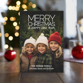 Moderne feestdag - Vrolijk kerstfeest - Volledige  Feestdagenkaart