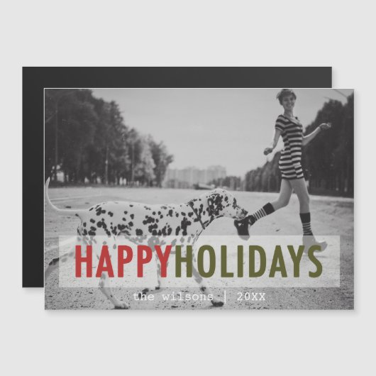 MODERNE FEESTDAGEN | HOLIDAIRE FOTOKAART (Voorkant / Achterkant)