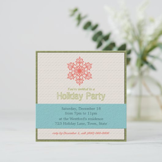 Moderne feestdagen kaart (Staand voorkant)