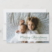 Moderne Feestdagen | Kute kerstsiblings foto Feestdagenkaart (Voorkant)