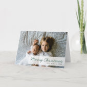 Moderne Feestdagen | Kute kerstsiblings foto Kaart (Voorkant)