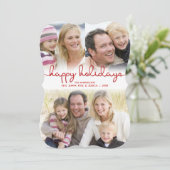 Moderne Feestdagen met de hand geletterd script Pl Feestdagenkaart (Staand voorkant)