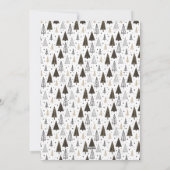 Moderne Feestdagen Nieuwjaar fotocollage met bomen Feestdagenkaart (Achterkant)