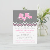 Moderne feestdagen voor ijsschaatsen kaart (Staand voorkant)