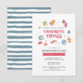 Moderne Feestdagen voor kerstmis Kaart (Voorkant / Achterkant)