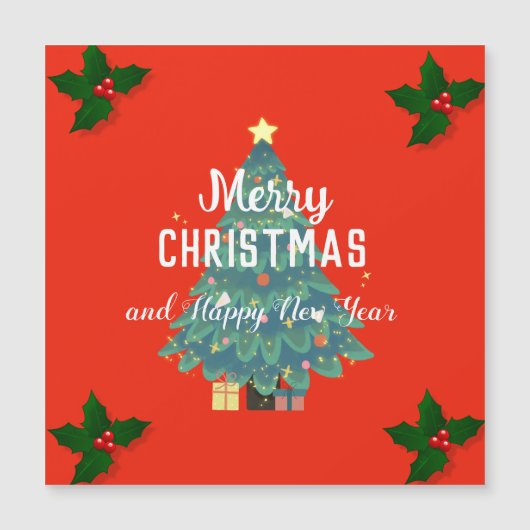 Moderne feestdagen voor vrolijke feestdagen (Voorkant)