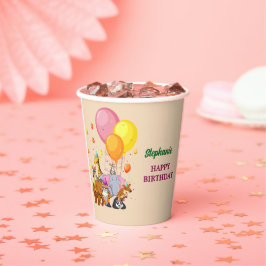 Moderne feestdieren Rainbow Color Verjaardag Papieren Bekers