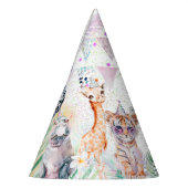 Moderne feestdieren Safari Oerwoud Zoo Verjaardag Feesthoedjes (Links)