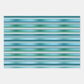 Moderne, feestelijke Abstracte striped patroon Inpakpapier Vel (Voorkant 2)