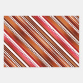 Moderne, feestelijke Abstracte striped patroon Inpakpapier Vel (Voorkant)
