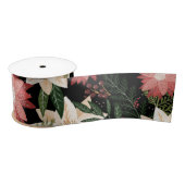 Moderne & Feestelijke Botanische Poinsettia Satijnen Lint (Spoel)