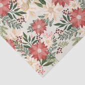 Moderne & Feestelijke Botanische Poinsettia Tissuepapier (Detail)